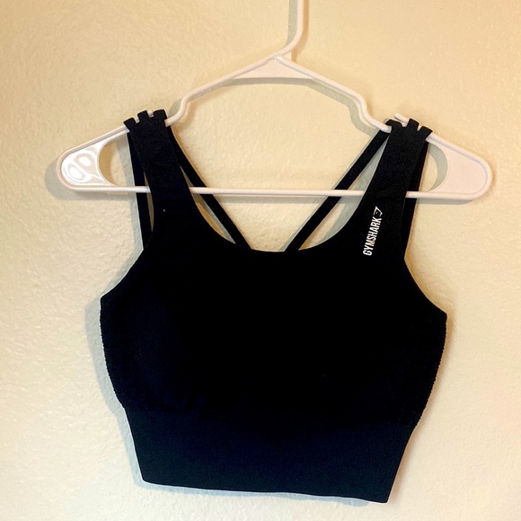 Gymshark Black Razorback Tank - Picture 1 of 2